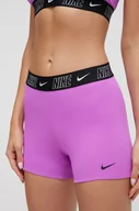 Stroje kąpielowe - Nike szorty kąpielowe Logo Tape kolor fioletowy - miniaturka - grafika 1