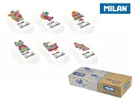 Gumki biurowe - Milan Gumka do mazania 424A z kolorowym nadrukiem mix wzorów 1szt. /424A/ MI050 - miniaturka - grafika 1