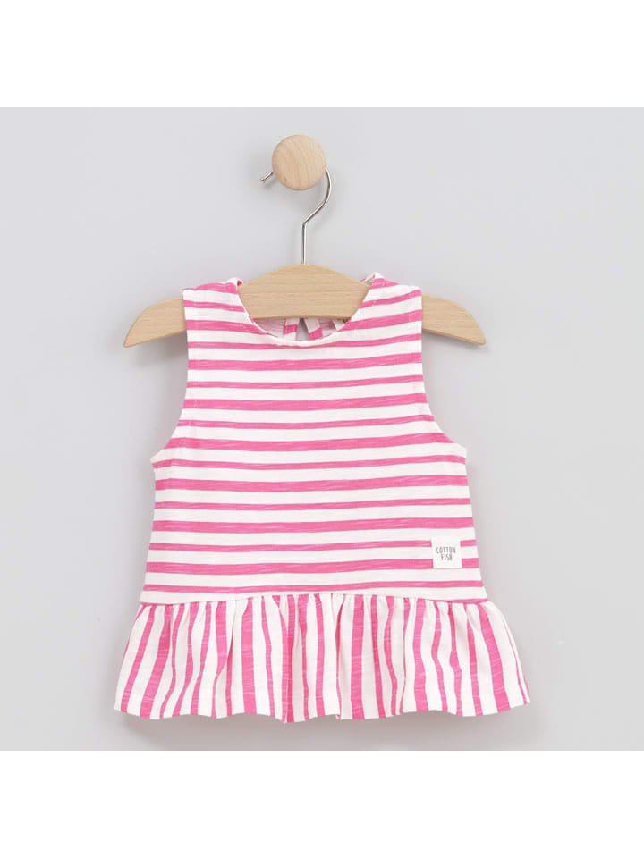 Cotton Fish Top w kolorze biało-różowym