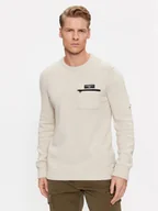 Swetry męskie - Aeronautica Militare Sweter 232MA1460L518 Écru Regular Fit - miniaturka - grafika 1