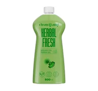 Płyny do naczyń - CleanGang Herbal Fresh bazyliowo-miętowy płyn do mycia naczyń 500ml - miniaturka - grafika 1