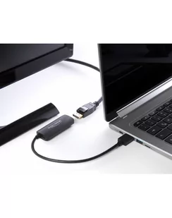 Delock adapter kablowy 0,18 m HDMI Typu A (Standard) DisplayPort + Micro-USB Czarny (64213) - Kable komputerowe i do monitorów - miniaturka - grafika 1