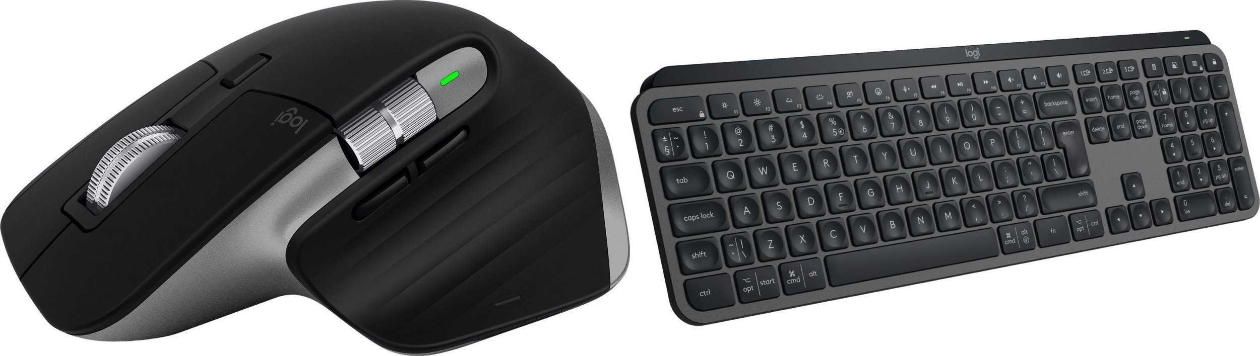Logitech MX Master 3S for Mac Space Gray 910-006571 + MX Keys S Bezprzewodowa Graphite US 920-011587