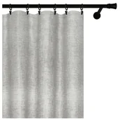 Zasłony - Voppi Zasłona okienna tunelowa do sypialni pokoju 140 x 240 cm szara zasłona dekoracyjna do domu - miniaturka - grafika 1