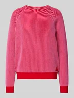 Swetry damskie - Sweter z dzianiny z okrągłym dekoltem model ‘PALMA’ - miniaturka - grafika 1