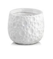 Donice - Biała Osłonka Ceramiczna - Pękata 18X15 Cm - miniaturka - grafika 1