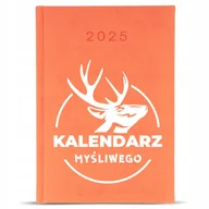 Notesy i bloczki - KALENDARZ A5 2025 Pomarańcz Książkowy Na Prezent Zawody Dla MYŚLIWEGO Wzory - miniaturka - grafika 1