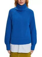 Swetry damskie - ESPRIT Sweter damski, 410 / Bright Blue, L - miniaturka - grafika 1
