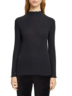 ESPRIT Collection Damska koszulka 102EO1K302, 001/BLACK, M - Koszulki i topy damskie - miniaturka - grafika 1