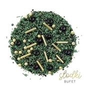 Dodatki do ciast w proszku - Posypka cukrowa Moody Green 90 g - miniaturka - grafika 1