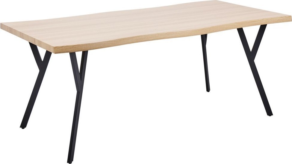 Beliani Stół do jadalni 180 x 90 cm jasne drewno ALTON