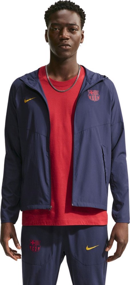 Kurtka męska Nike Kurtka męska Nike FC Barcelona City Side granatowa IO3430 498 2XL