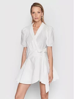 Sukienki - Glamorous Sukienka codzienna CK6572 Biały Regular Fit - grafika 1