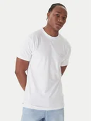 Koszulki męskie - Quiksilver T-Shirt Anchor EQYZT08178 Biały Regular Fit - miniaturka - grafika 1