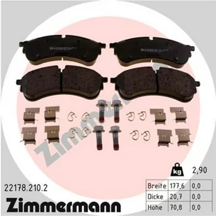 Klocki hamulcowe - komplet ZIMMERMANN 22178.210.2 - Klocki hamulcowe - miniaturka - grafika 1