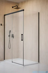 Radaway Idea Black 8 Kdj kabina 120x90cm lewa czarny mat/szkło przejrzyste 10340620-54-01L/10350553-01-01/10360090-01-01R - Kabiny prysznicowe - miniaturka - grafika 1