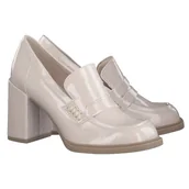Mokasyny damskie - Mokasyny damskie na obcasie Marco Tozzi 2-24403-20 522 POWDER PATENT 37 - miniaturka - grafika 1