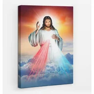 Ikony i obrazy sakralne - Miłosierdzie Jezusa - obraz polycanvas, 20x30 - miniaturka - grafika 1