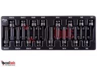Skrzynki i torby narzędziowe - Nasadki udarowe 1/2" z końcówką bit SPLINE i RIBE 16 szt. Corona Exclusive C1229 - miniaturka - grafika 1