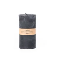 Świece - Świeca z wosku pszczelego walec duży II czarny - miniaturka - grafika 1