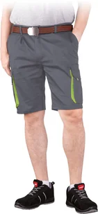 SPODNIE OCHRONNE DO PASA - KRÓTKIE REIS LAND-TS; STALOWO-ŻÓŁTY - Odzież robocza - miniaturka - grafika 1