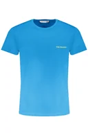 Koszulki męskie - NIEBIESKI T-SHIRT MĘSKI Z KRÓTKIM RĘKAWEM TRUSSARDI - miniaturka - grafika 1