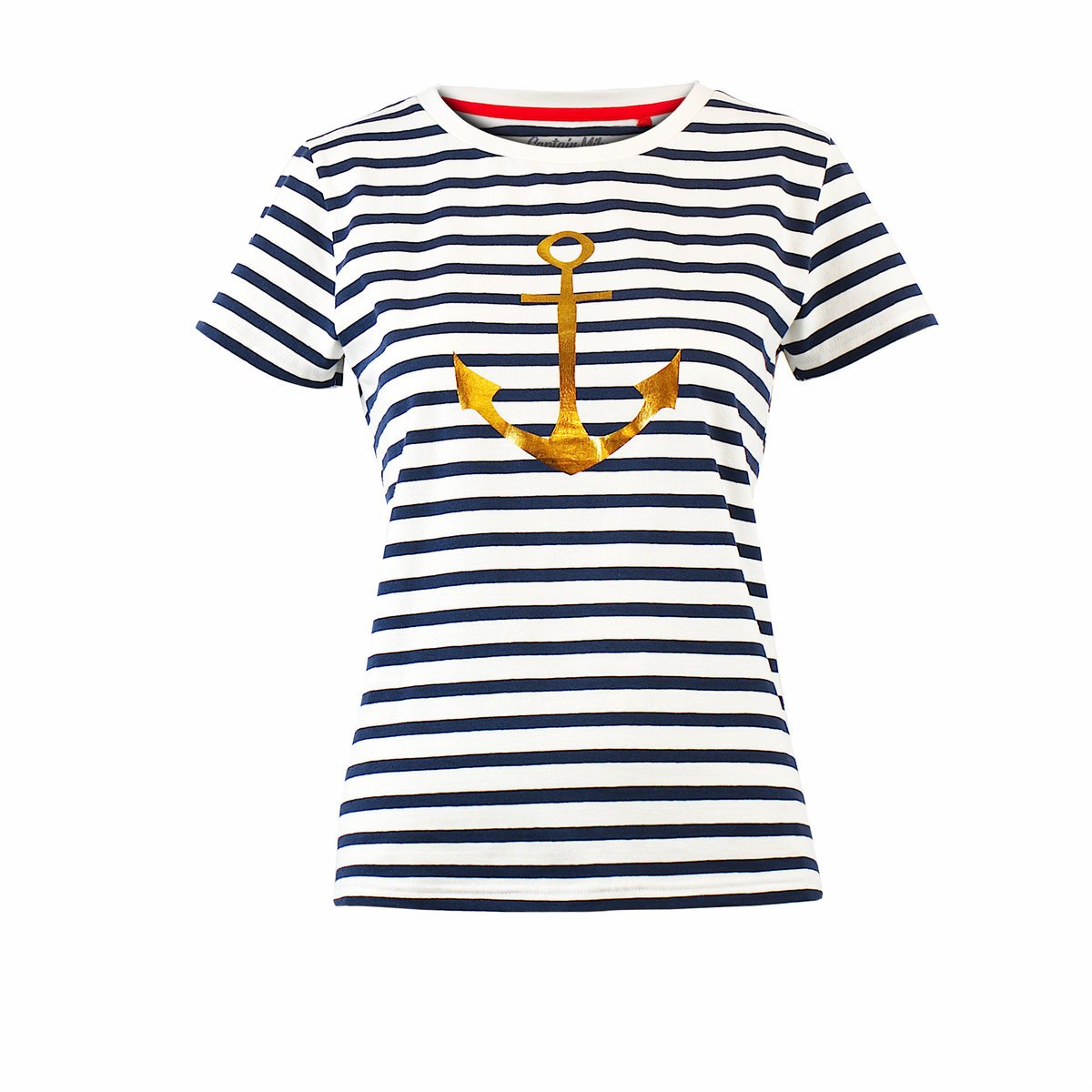 Koszulka damska T-shirt w paski z kotwicą Captain Mike® rozmiar M