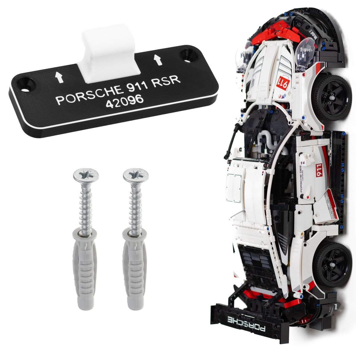Porsche 911 RSR - 42096 - Mocowanie ścienne na LEGO Wieszak na ścianę