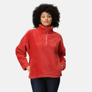 Regatta Damski Polar z Suwakiem Zeeke Jasnoczerwony, Rozmiar: 40 - Bluzy damskie - miniaturka - grafika 1