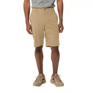 Spodenki męskie - Krótkie spodenki męskie Jack Wolfskin DESERT SHORTS M sand storm - 46 - miniaturka - grafika 1