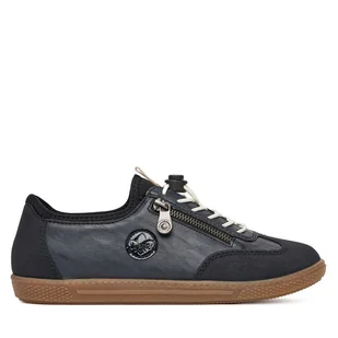 Półbuty Rieker L9750-14 Granatowy - Półbuty damskie - miniaturka - grafika 1