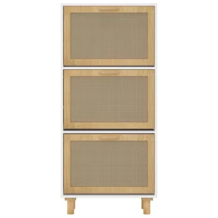 Lumarko Szafka na buty, biała, 52x25x115 cm, materiał drewnopochodny - Szafki na buty - miniaturka - grafika 6