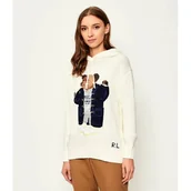 Swetry damskie - POLO RALPH LAUREN Sweter Regular Fit z dodatkiem lnu - miniaturka - grafika 1
