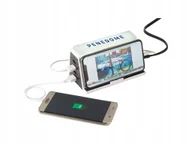 Ładowarki do telefonów - ŁADOWARKA INDUKCYJNA Lampa LAMPKA LED + 4xUSB - miniaturka - grafika 1