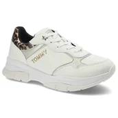 Sneakersy damskie - Tommy Hilfiger, Sneakersy, T3A4-31173-1242X048 White/Platinum X048, rozmiar 36 - miniaturka - grafika 1