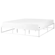 Łóżka - Łóżko metalowe 180 x 200 cm białe VIRY - miniaturka - grafika 1
