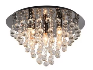 London Crystal 5pł. CZARNY CHROM 627705-29 - Lampy sufitowe - miniaturka - grafika 1