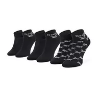 Skarpetki damskie - Reebok Skarpety Wysokie Unisex Cl Fo Ankle Sock 3P GG6675 Black - miniaturka - grafika 1