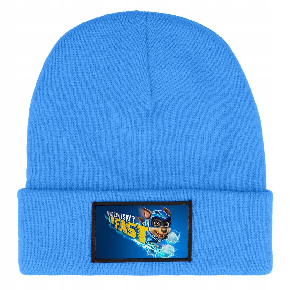 CZAPKA BEANIE ZIMOWA CIEPŁA NIEBIESKA DLA DZIECI Z MOTYWEM RUBBLE MIX WZORY