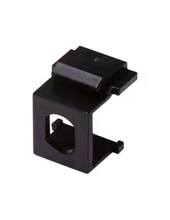 Adapter mocowania typu keystone pod adapter ST simplex, kolor czarny ALANTEC - ALANTEC - Wtyczki i adaptery - miniaturka - grafika 1