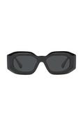 Okulary przeciwsłoneczne - Versace okulary przeciwsłoneczne męskie kolor czarny - miniaturka - grafika 1