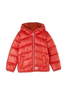 Kurtki i płaszcze dla dziewczynek - s.Oliver Pikowana kurtka z kapturem, czerwony, 110 cm - miniaturka - grafika 1