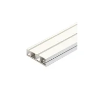 Karnisze - Profil karniszowy PCV II-biegowy 250 cm biały - miniaturka - grafika 1