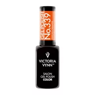 Lakiery hybrydowe - Gel Polish 339 Psycho Orange 8ml - miniaturka - grafika 1