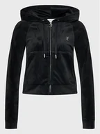 Bluzy damskie - Juicy Couture Bluza Madison JCWA122001 Czarny Slim Fit - miniaturka - grafika 1