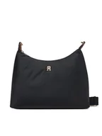 Torebki damskie - Tommy Hilfiger Torebka Popette Shoulder Bag AW0AW17937 Czarny - miniaturka - grafika 1