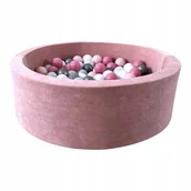 Suche baseny - Suchy basen z kulkami 30x90 Velvet Róż 250 piłek - GOTOWY MIX - miniaturka - grafika 1