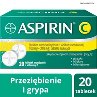 Przeziębienie i grypa - Bayer Aspirin C 20 szt. - miniaturka - grafika 1