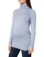 Koszulki i topy damskie - ESPRIT Maternity Damska koszulka Nursing Rollneck Ls, Grey Blue - 423, 42 - miniaturka - grafika 1