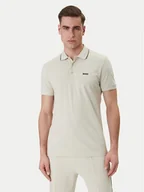 Koszulki męskie - BOSS Polo Birdie Paule 50559365 Beżowy Slim Fit - miniaturka - grafika 1